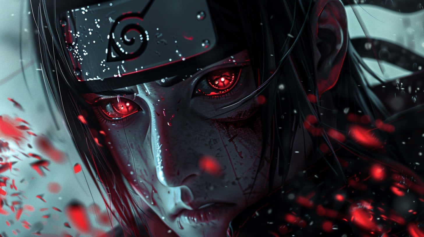Intense Anime Character Red Eyes Wallpaper