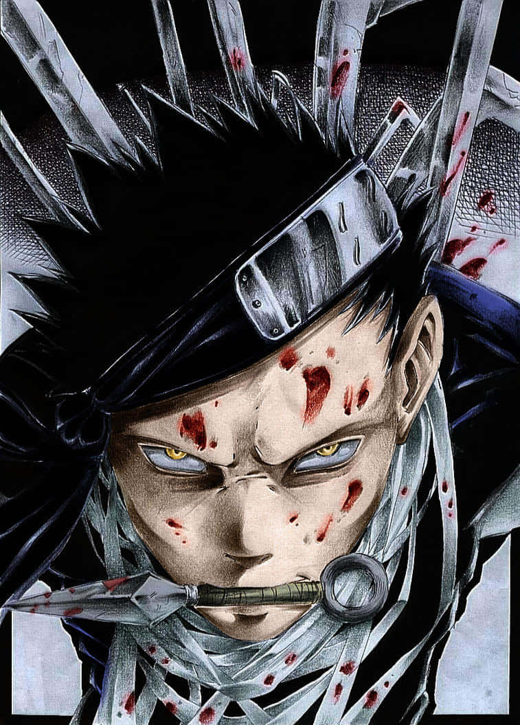 Intense_ Anime_ Ninja_ Zabuza Achtergrond