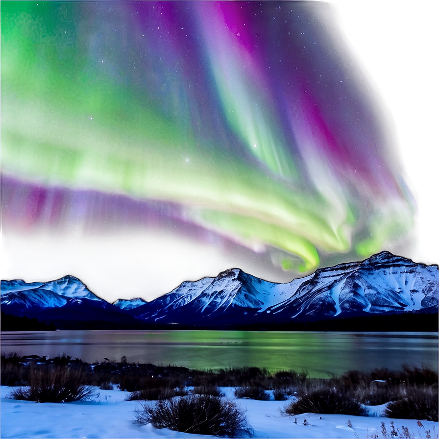 Intense Aurora Borealis Scene Png 80 PNG