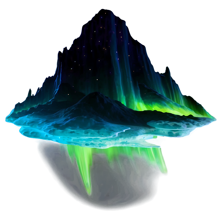 Intense Aurora Borealis Scene Png Gdg51 PNG