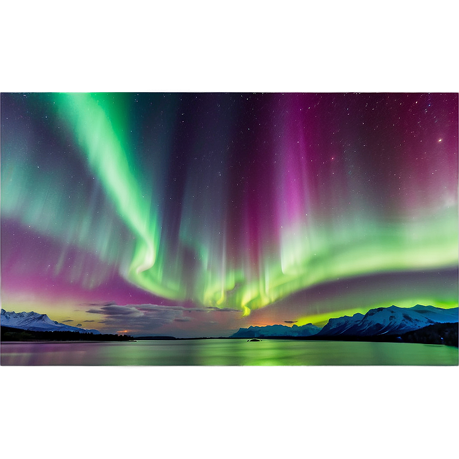 Intense Aurora Borealis Scene Png Owi PNG