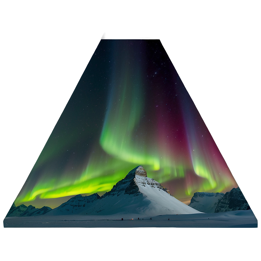 Intense Aurora Borealis Scene Png Wwr PNG