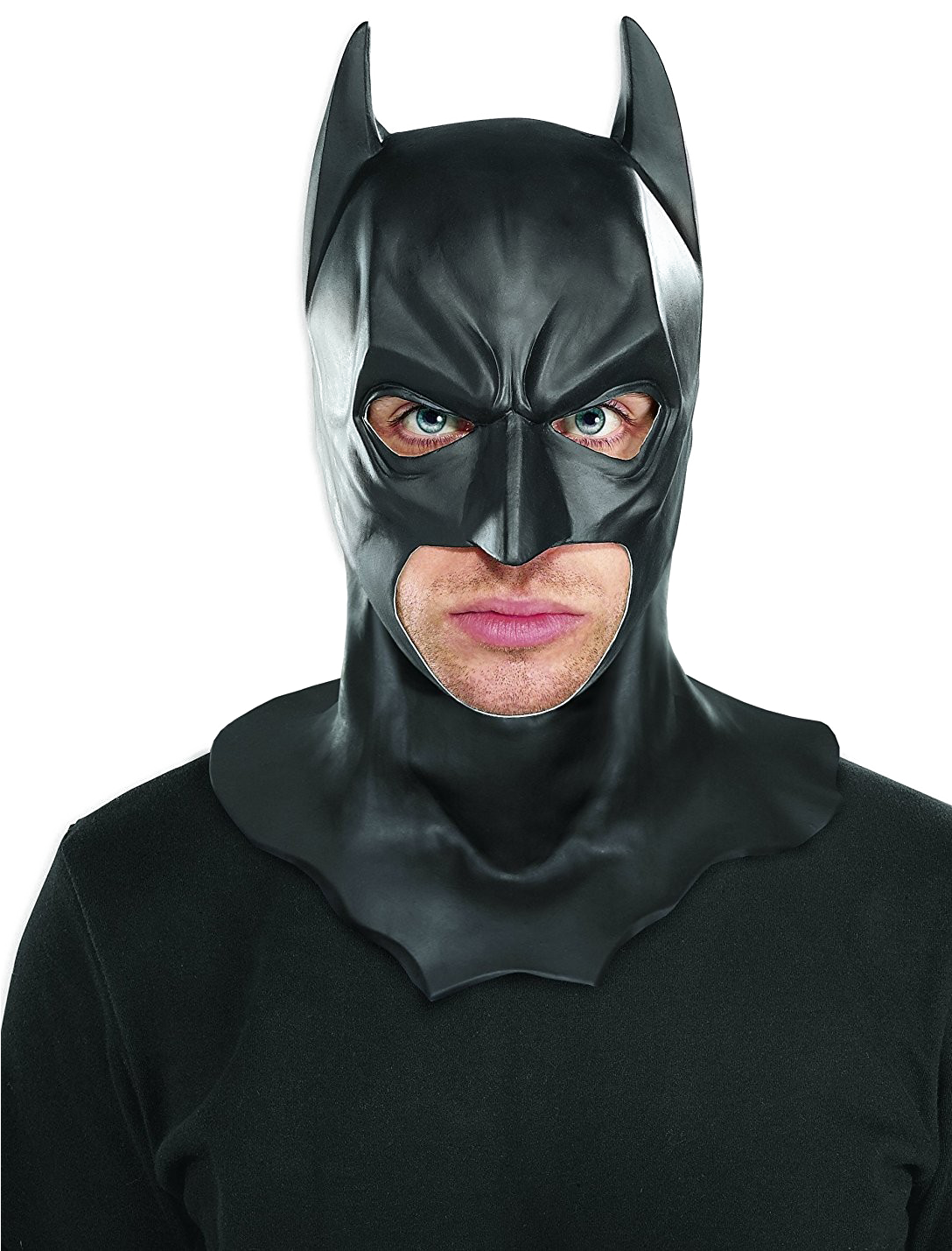 Intense Batman Mask Portrait PNG