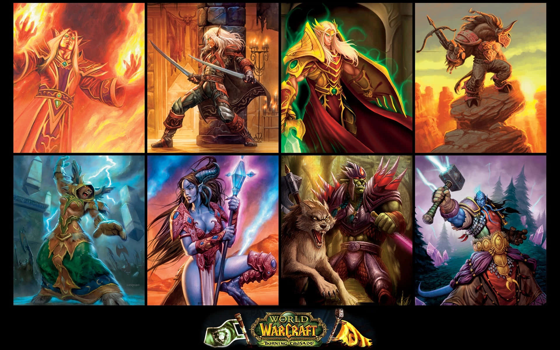 Intense Battle In World Of Warcraft: The Burning Crusade Wallpaper