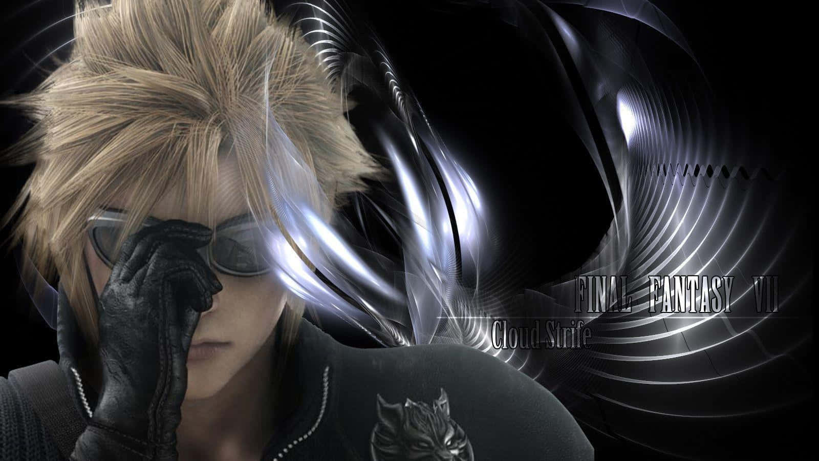 Intense Battle Stance By Cloud Strife Wallpaper