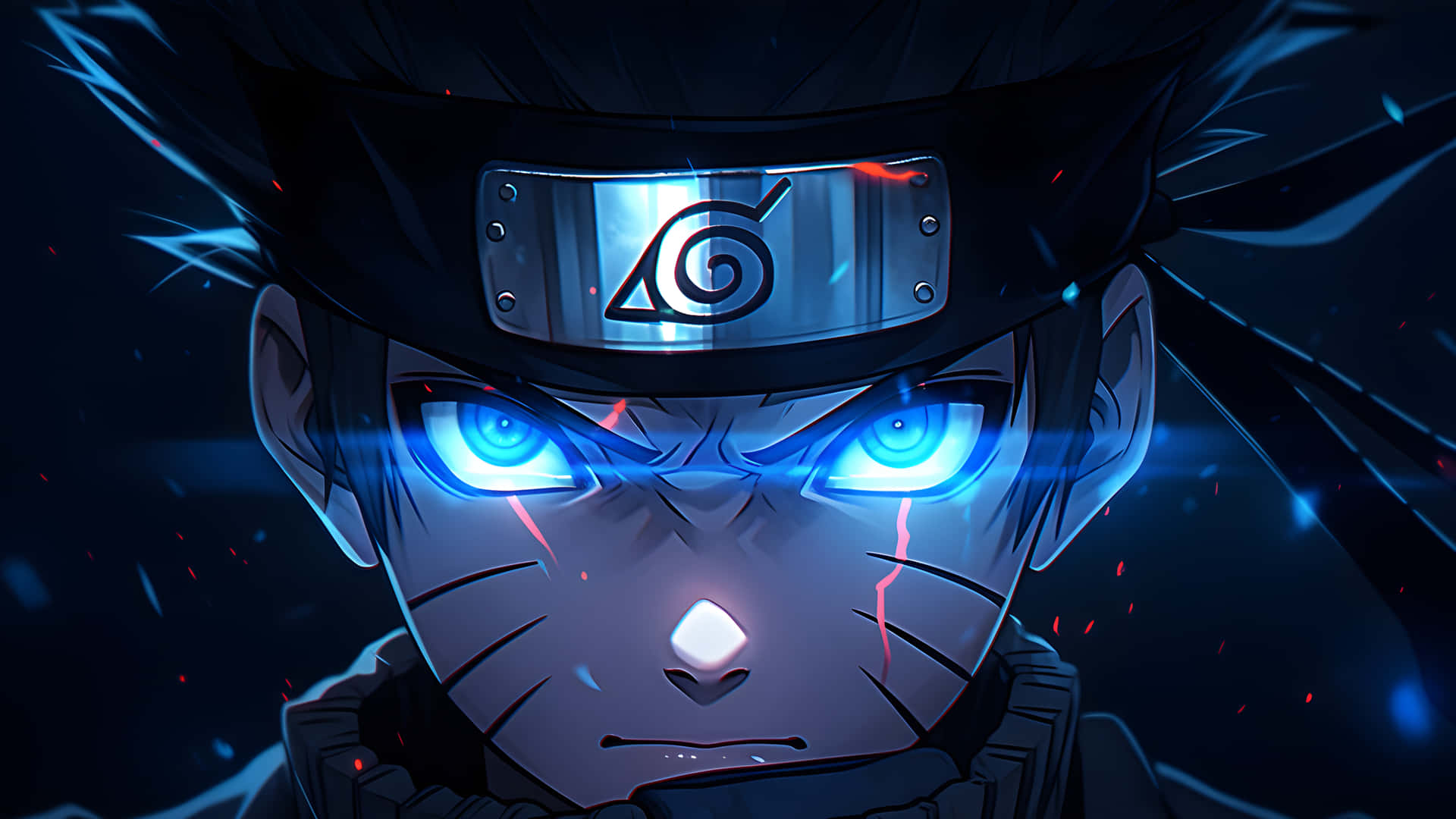 Intense_ Blue_ Eyes_ Naruto Wallpaper
