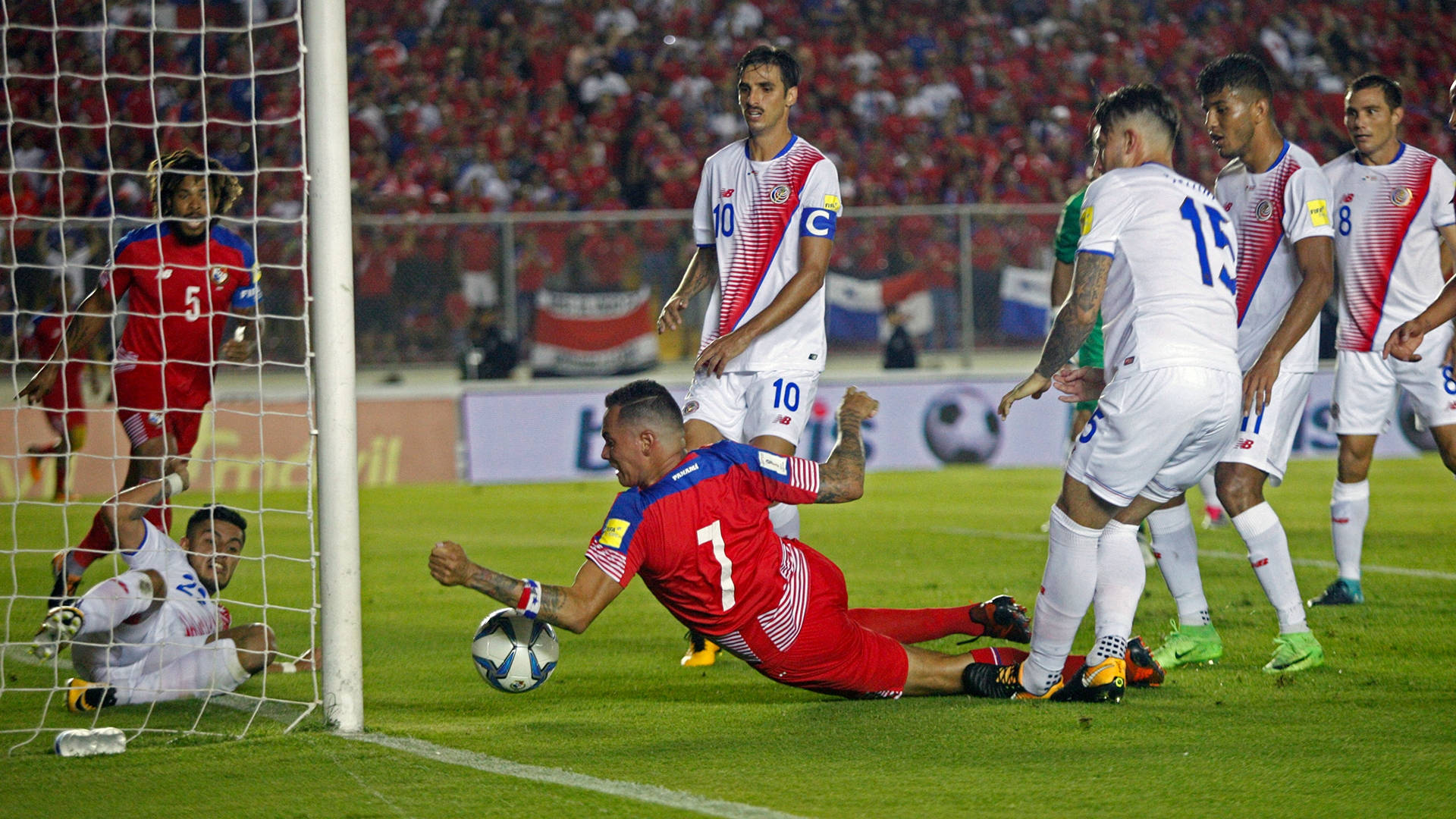 Intense Costa Rica National Football Team Versus Panama
