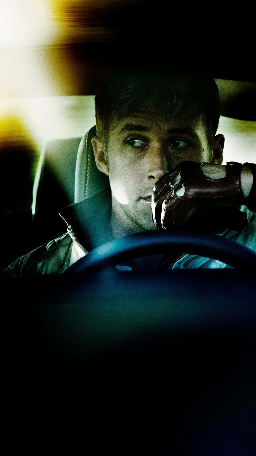 Intense Driver Portrait Nighttime Wallpaper