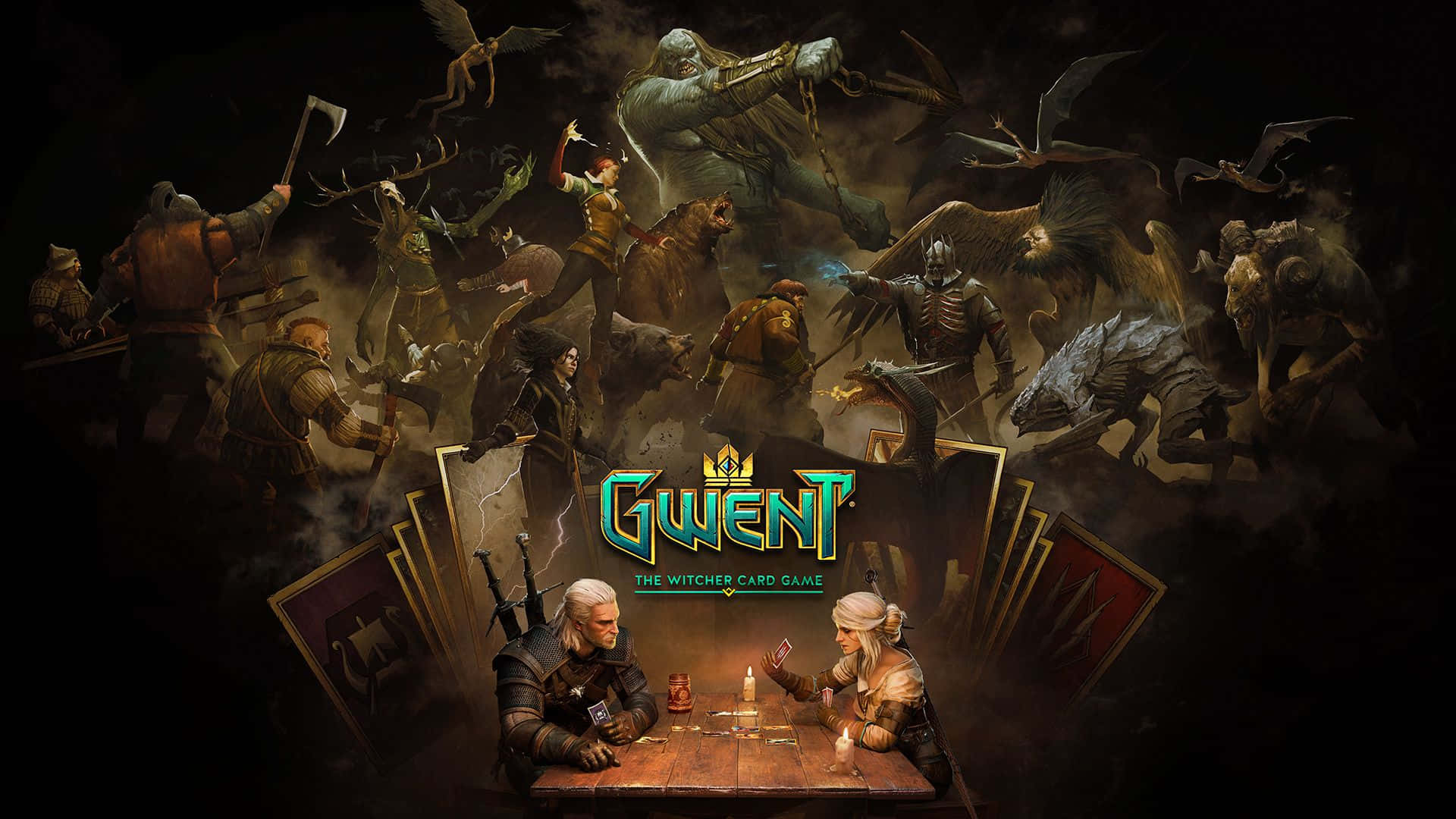 Intense Duel In Gwent: The Witcher Card Game Wallpaper