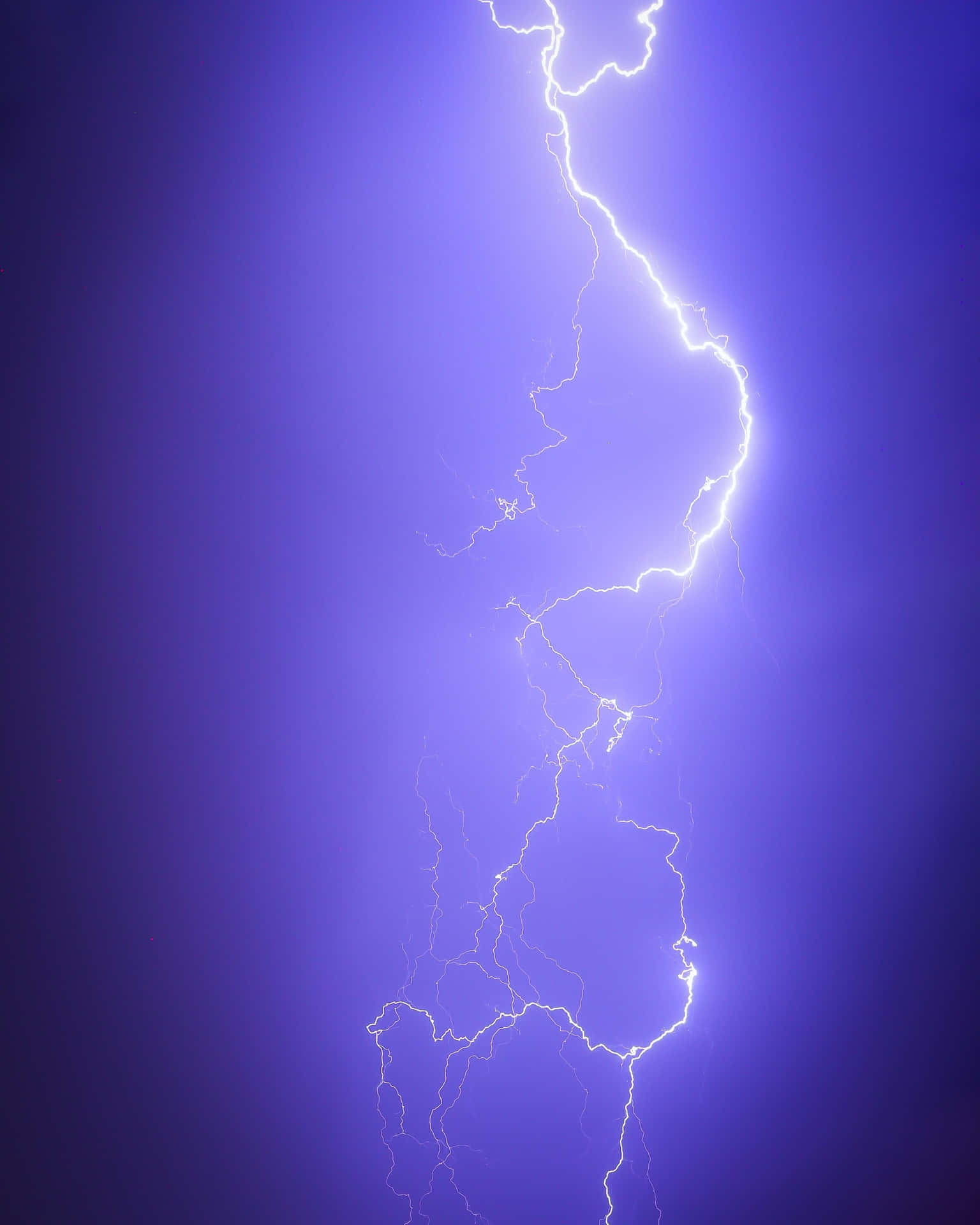 Intense Electric Lightning Strike Wallpaper