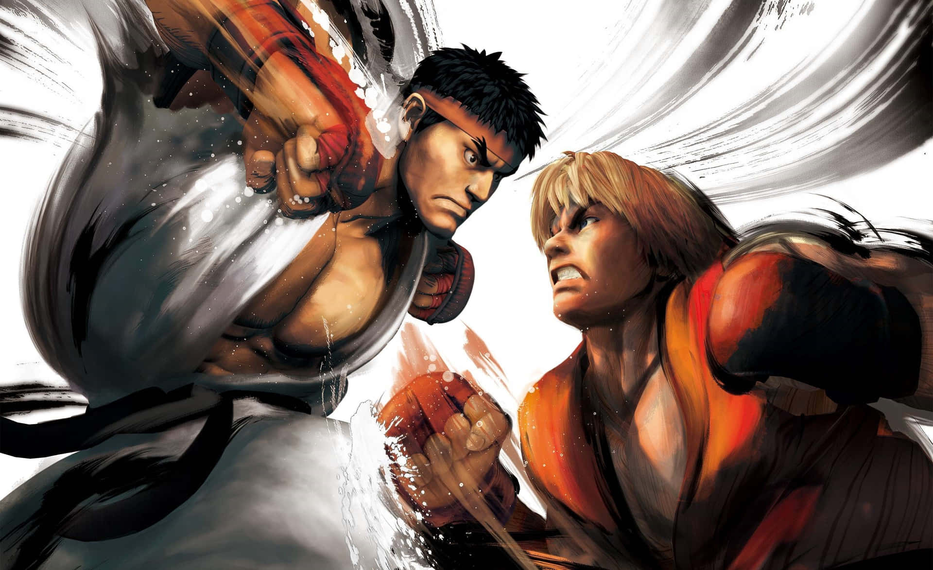 Intense Fighting Game Characters Wallpaper