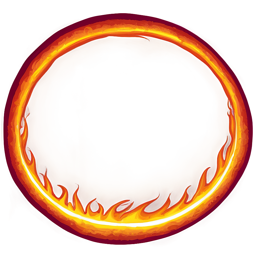 Intense Fire Circle Drawing Png Ymb PNG