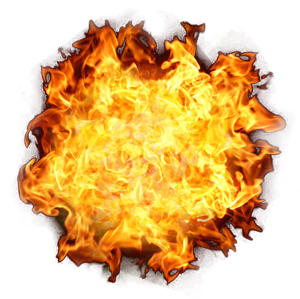 Intense Flame Explosion PNG