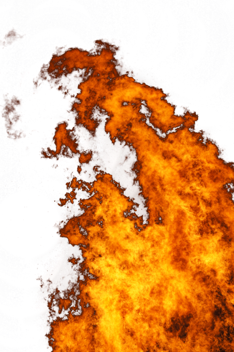 Intense Flame Texture PNG