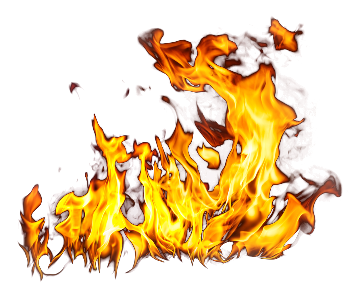 Intense Flames Graphic PNG