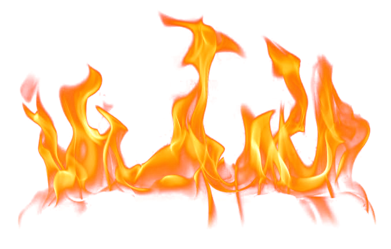 Intense Flames Transparent Background PNG