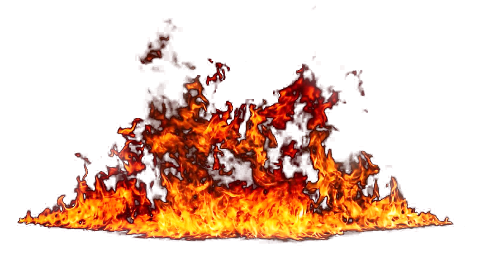 Intense Flameson Gray Background PNG