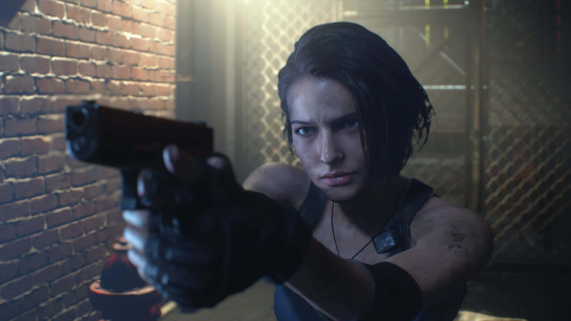 Intense Gameplay From Resident Evil 3 Remake Wallpaper