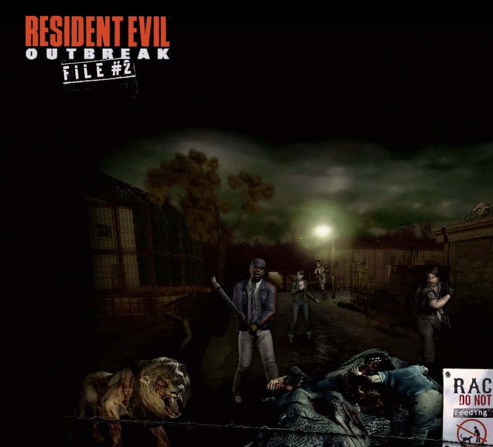 Intense Gameplay Of Resident Evil Outbreak File 2 Wallpaper