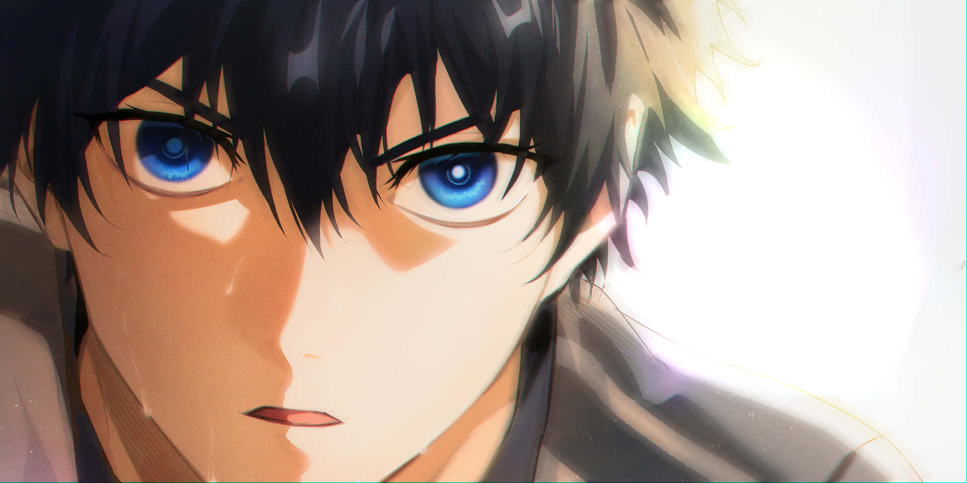 Intense Gaze Anime Character Wallpaper