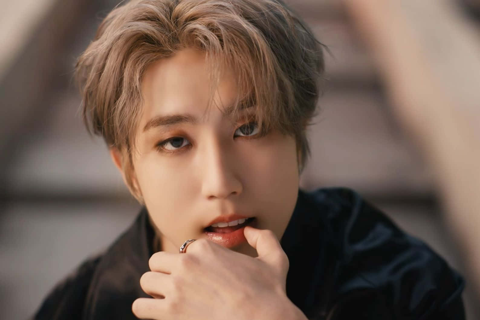 Intense Gaze Han Jisung Wallpaper