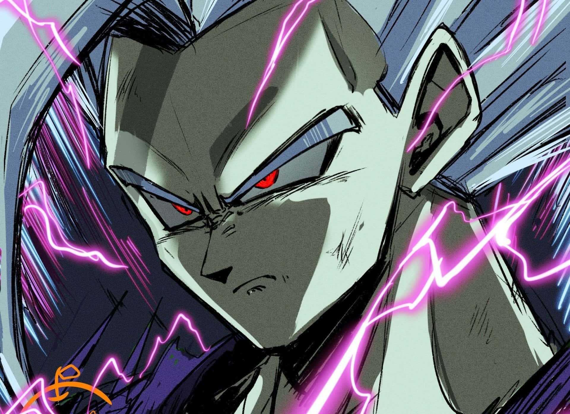 Intense Gohan Elektrische Aura Profiel Achtergrond