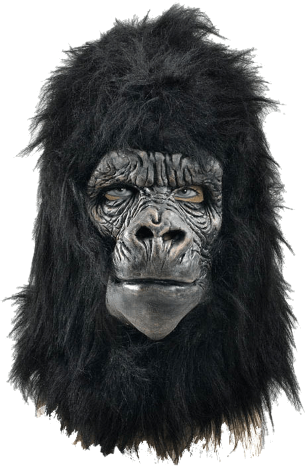 Intense Gorilla Face Sketch PNG