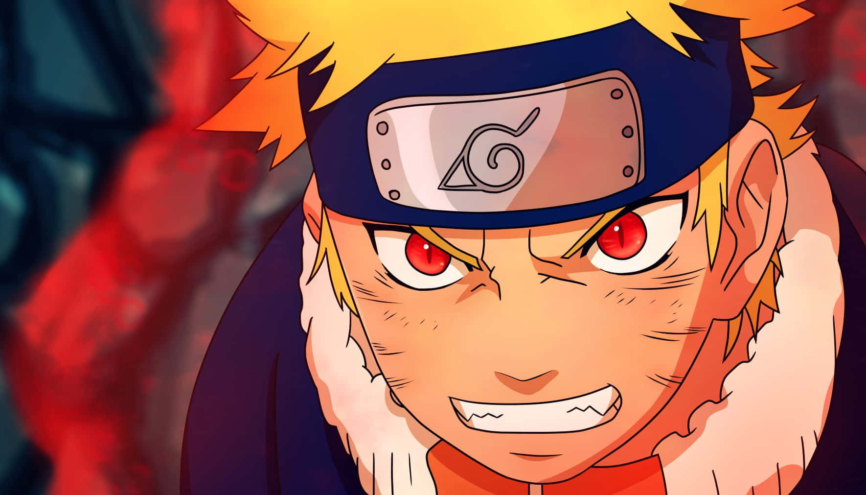 Intense Naruto Red Eyes Wallpaper