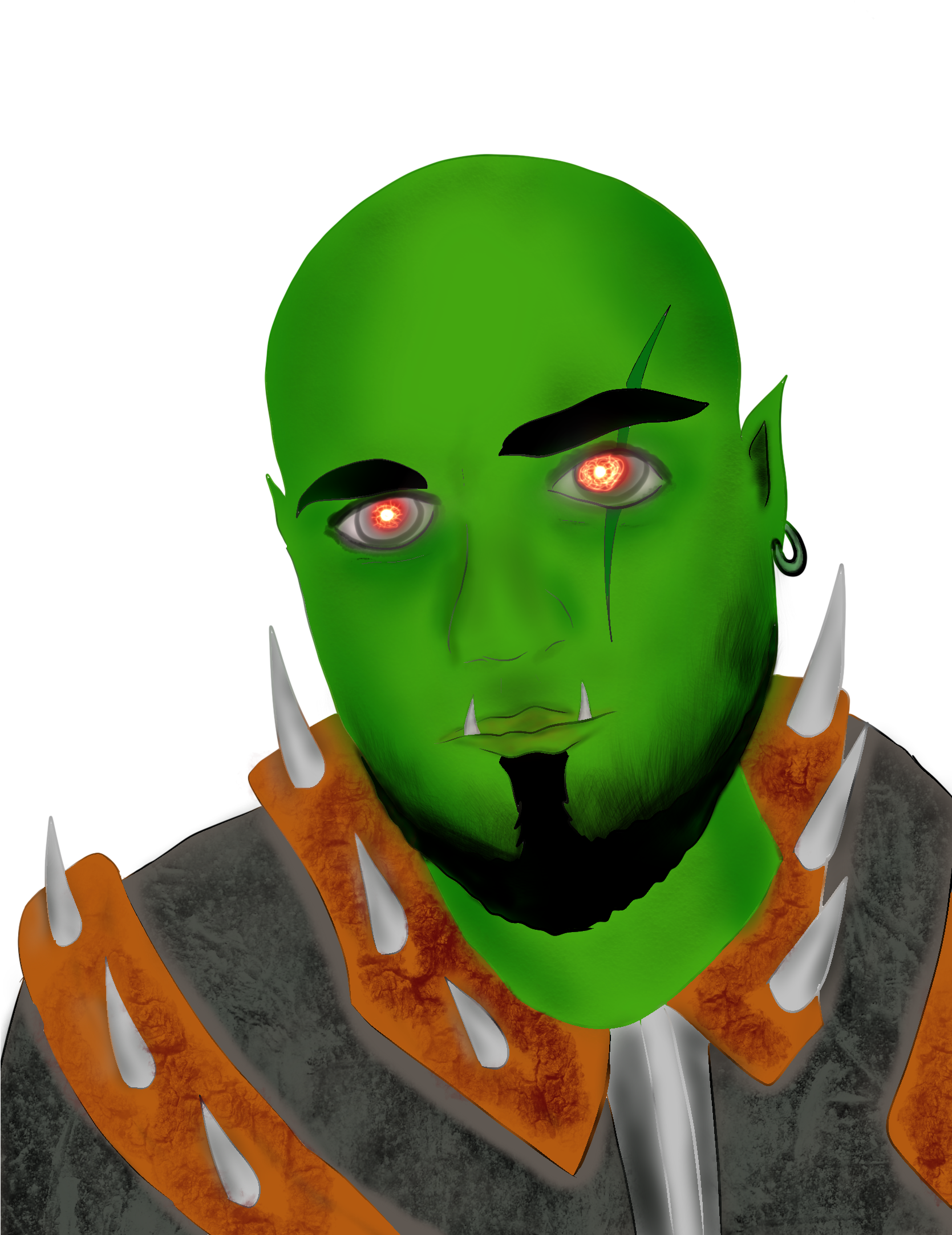 Intense Orc Warrior PNG