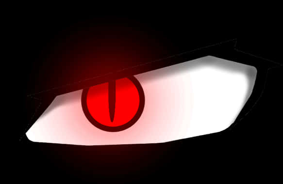 Intense Red Eye Illustration PNG