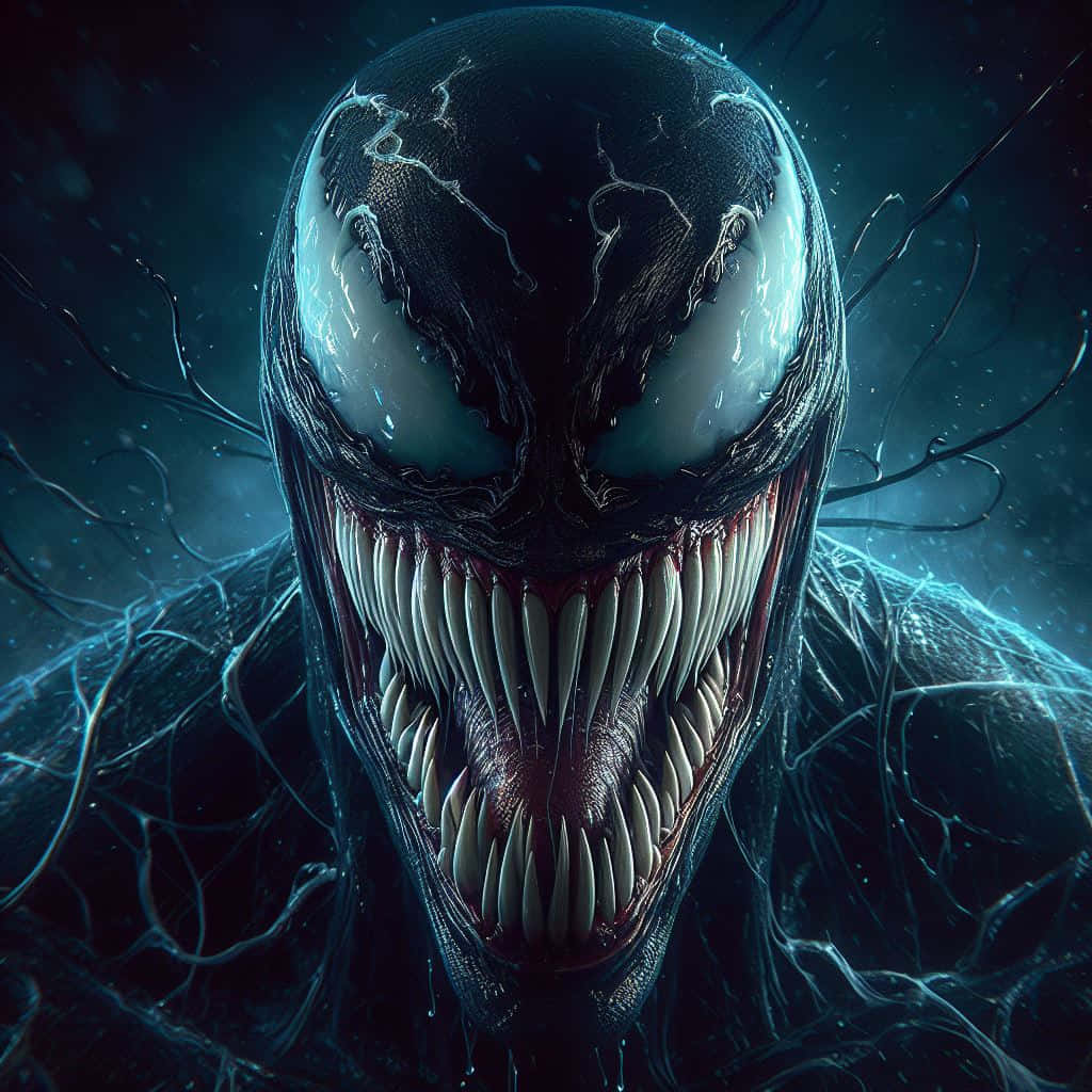 Potret Venom Yang Intens Wallpaper