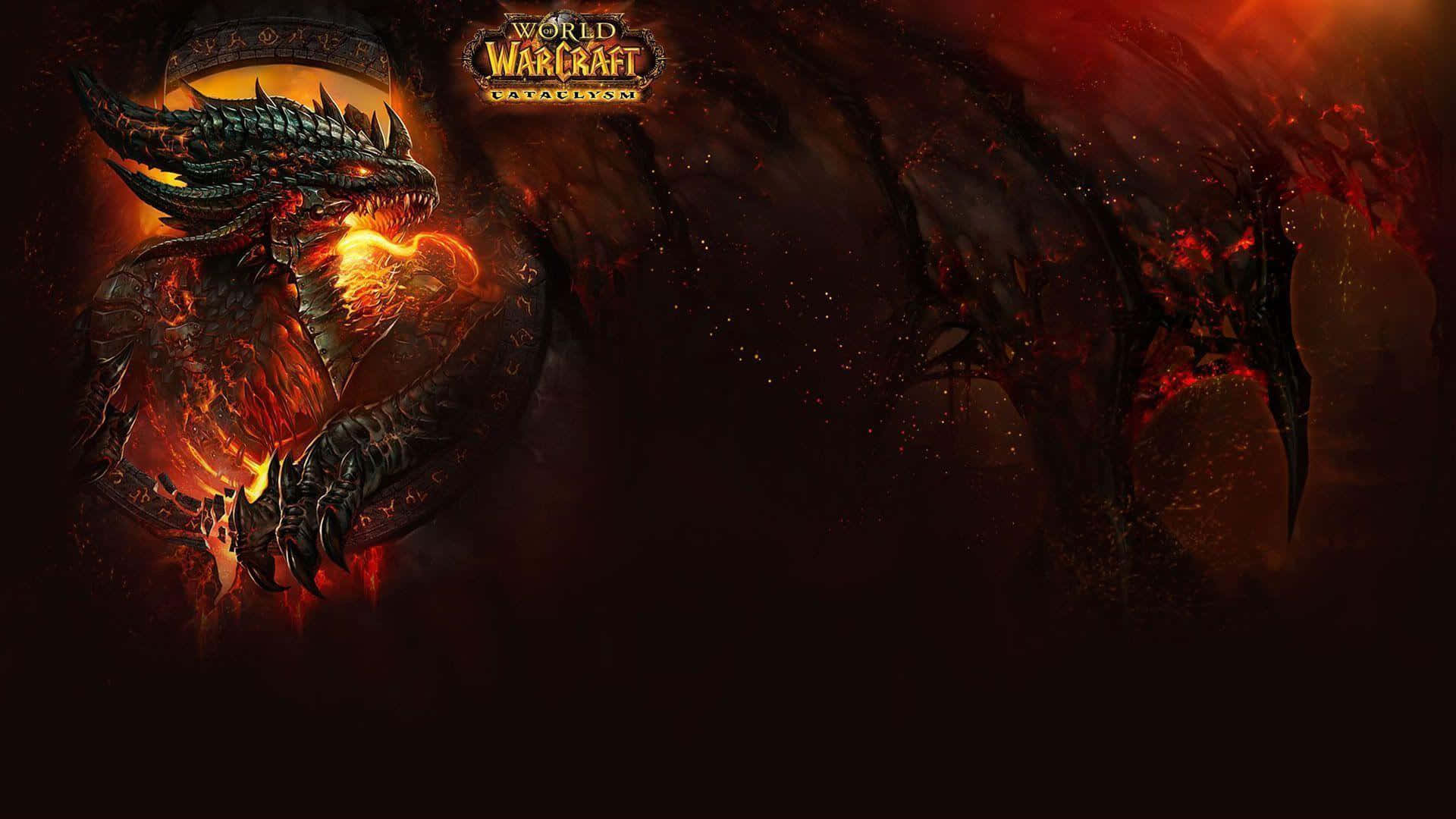 Intense World Of Warcraft Cataclysm Encounter Wallpaper