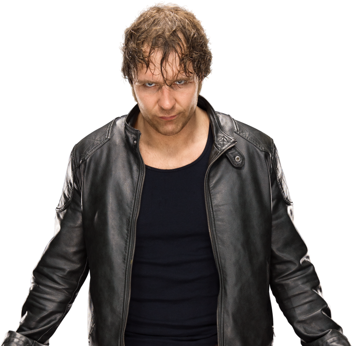 Intense Wrestlerin Leather Jacket PNG