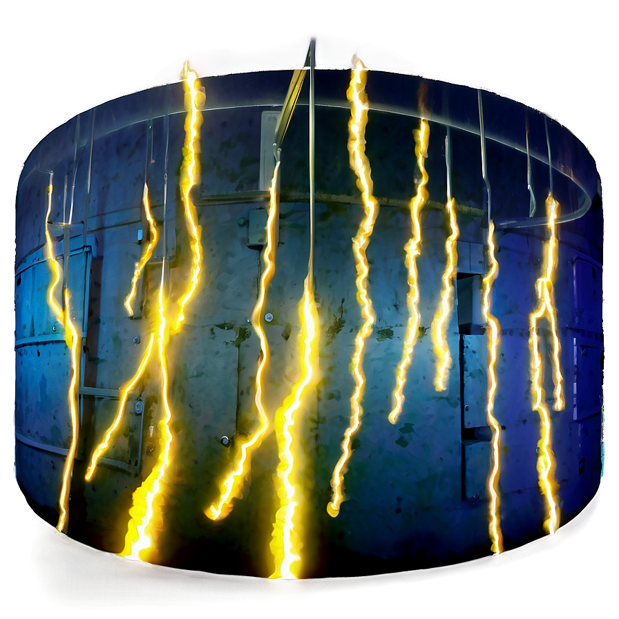 Intense Yellow Lightning Png 12 PNG