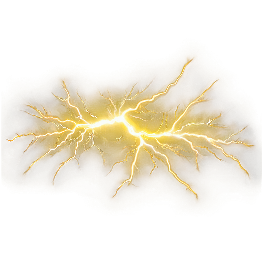 Intense Yellow Lightning Png Xoi PNG