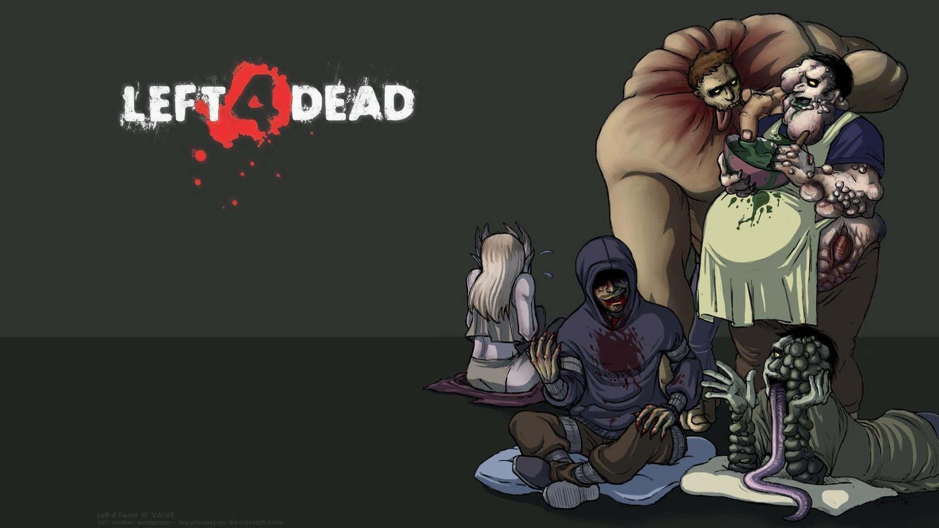 Intense Zombie Survival Game Poster Wallpaper