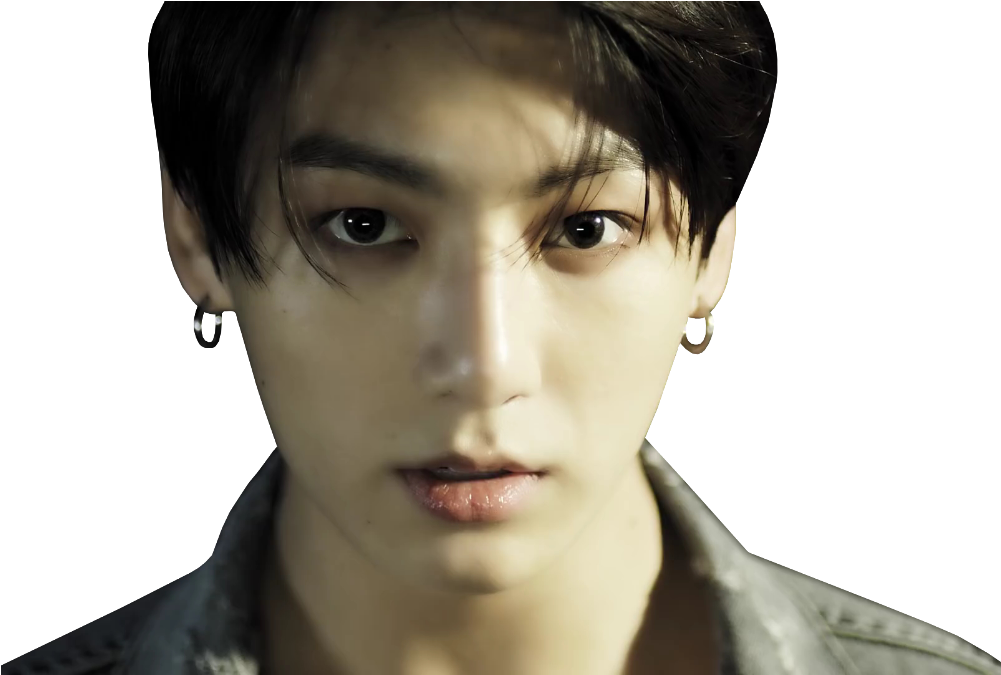 Intense_ Gaze_ Portrait_ Jungkook PNG