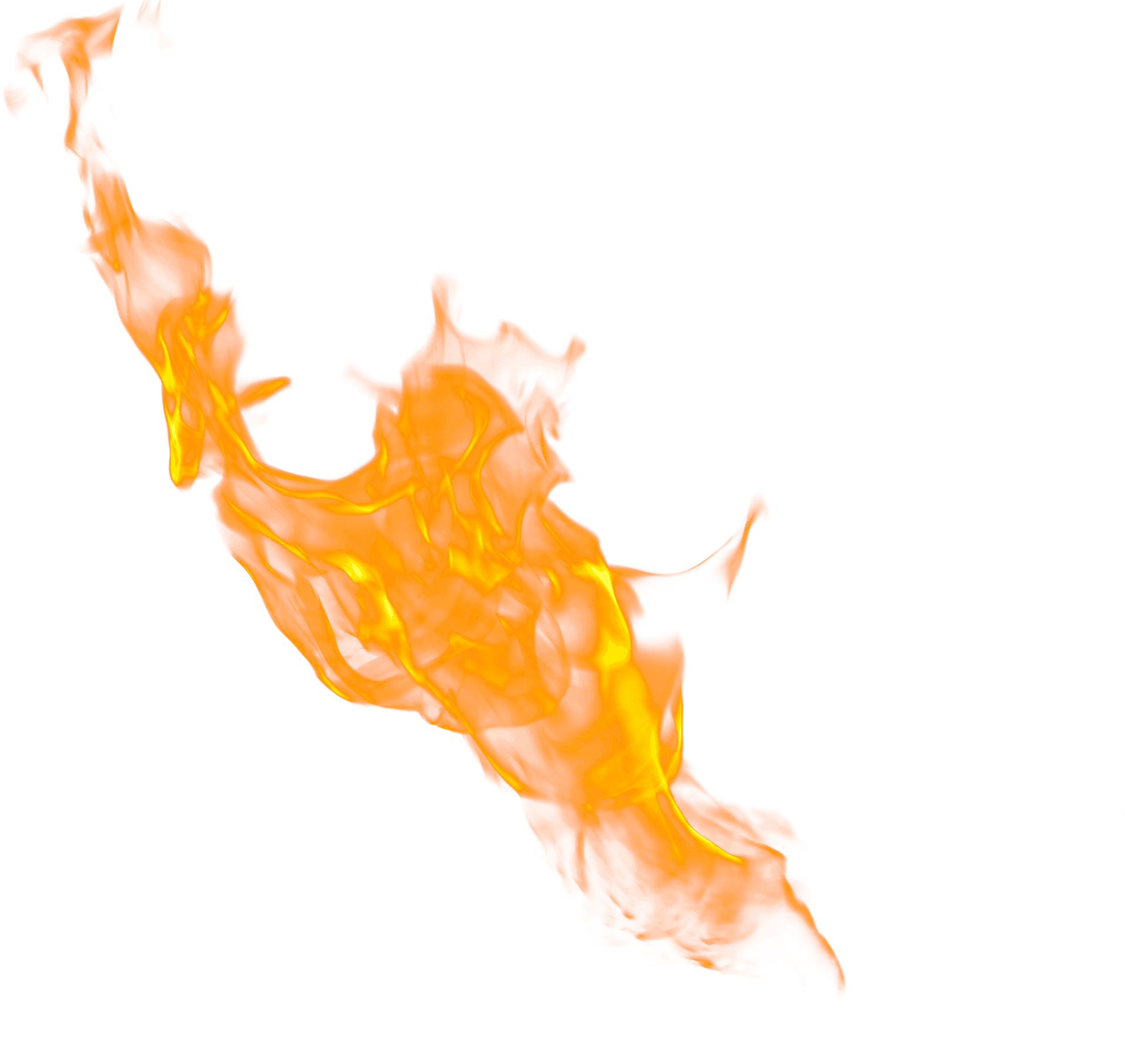 Intense_ Orange_ Flame_ Texture PNG