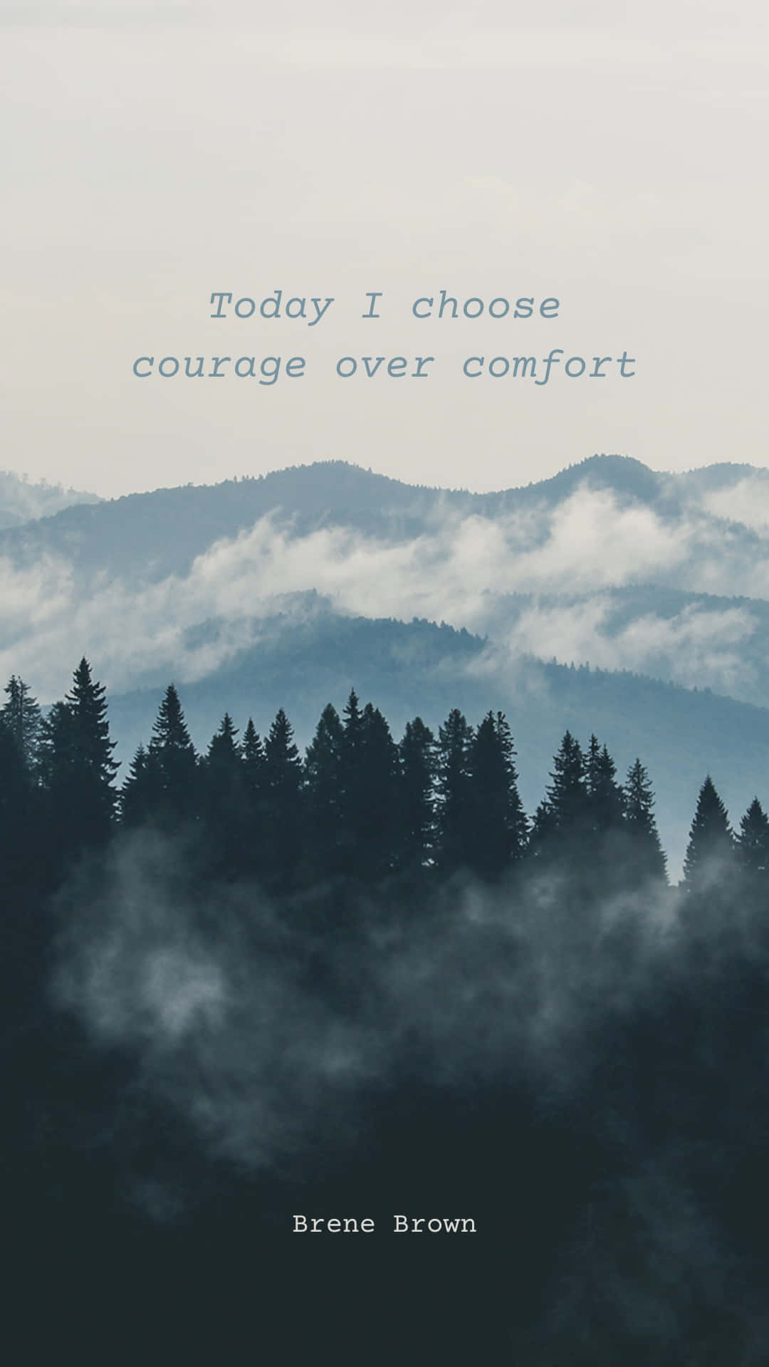 Intentional Quote - Brene Brown Wallpaper