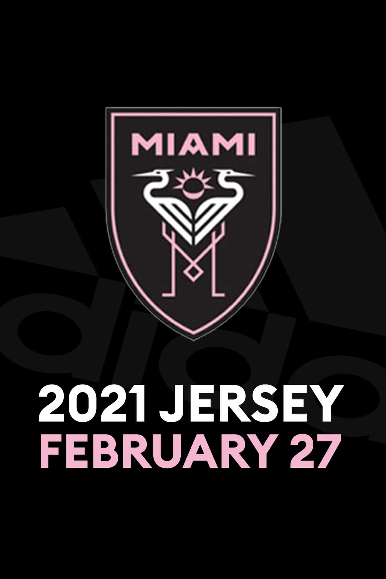 Inter Miami FC 2021 Jersey Launch Digitale Kunst Tapet Wallpaper