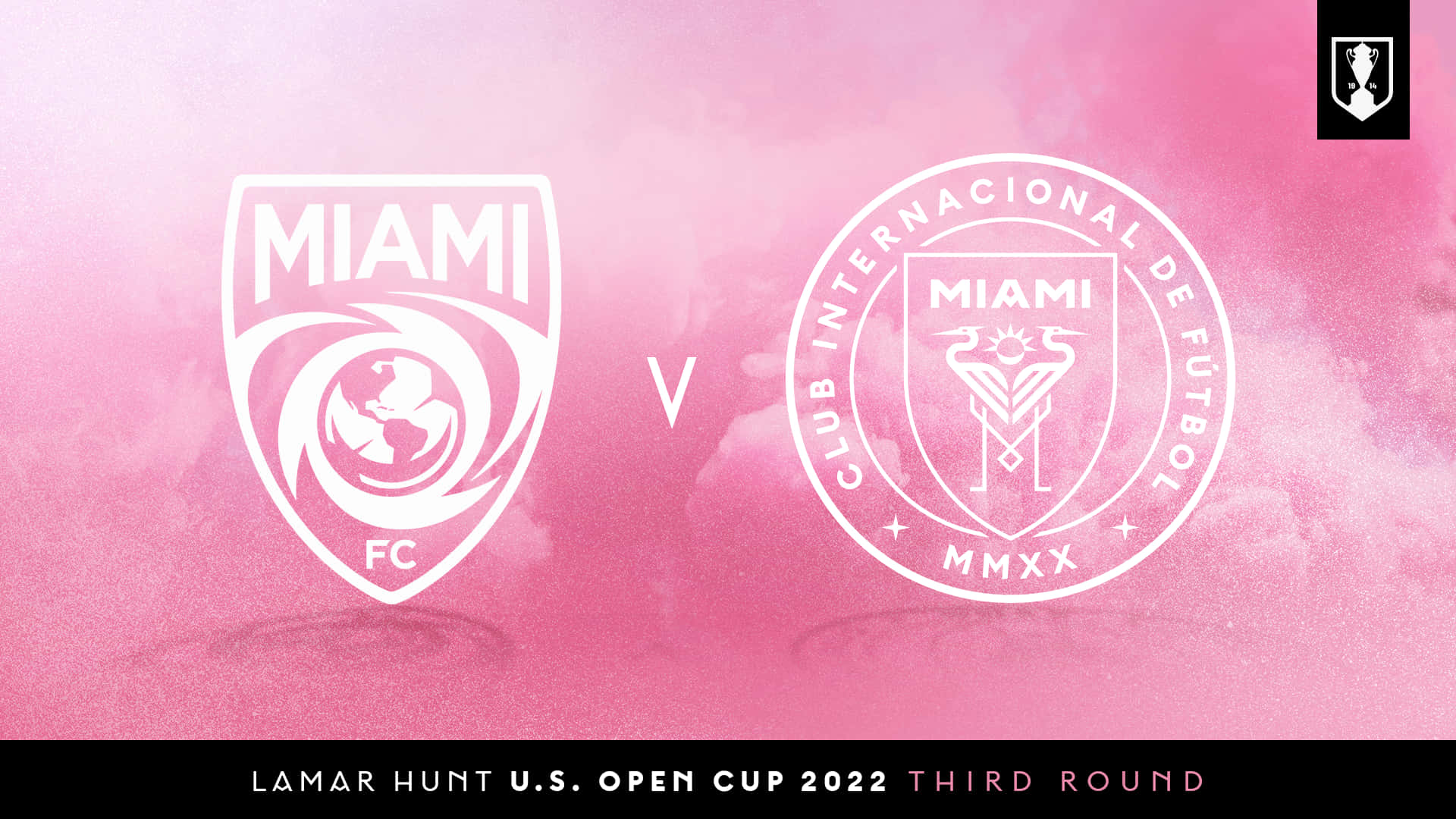 Inter Miami FC og Miami FC US Open Cup 2022 skrivebordsbaggrund Wallpaper
