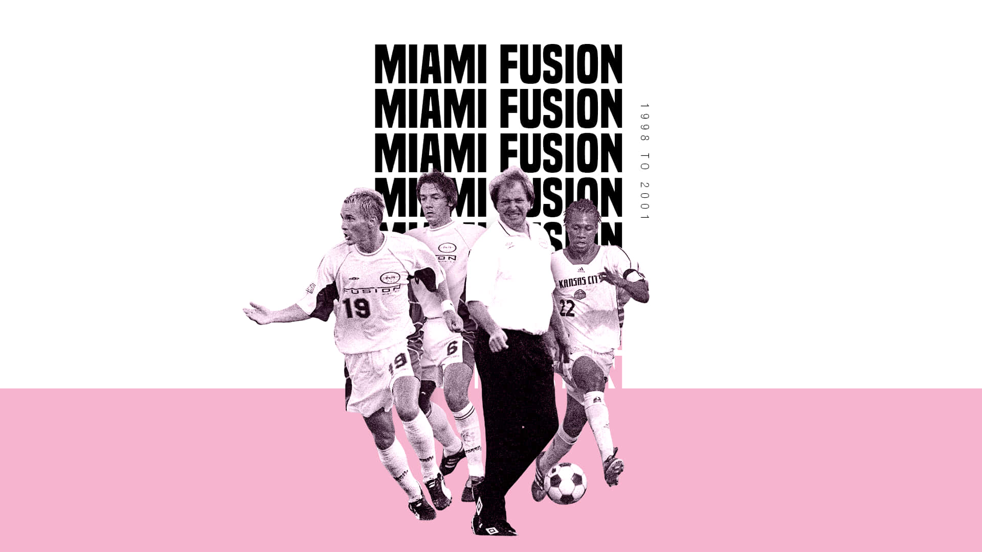 Inter Miami FC Fusion Grafisk Kunst Tapet Wallpaper