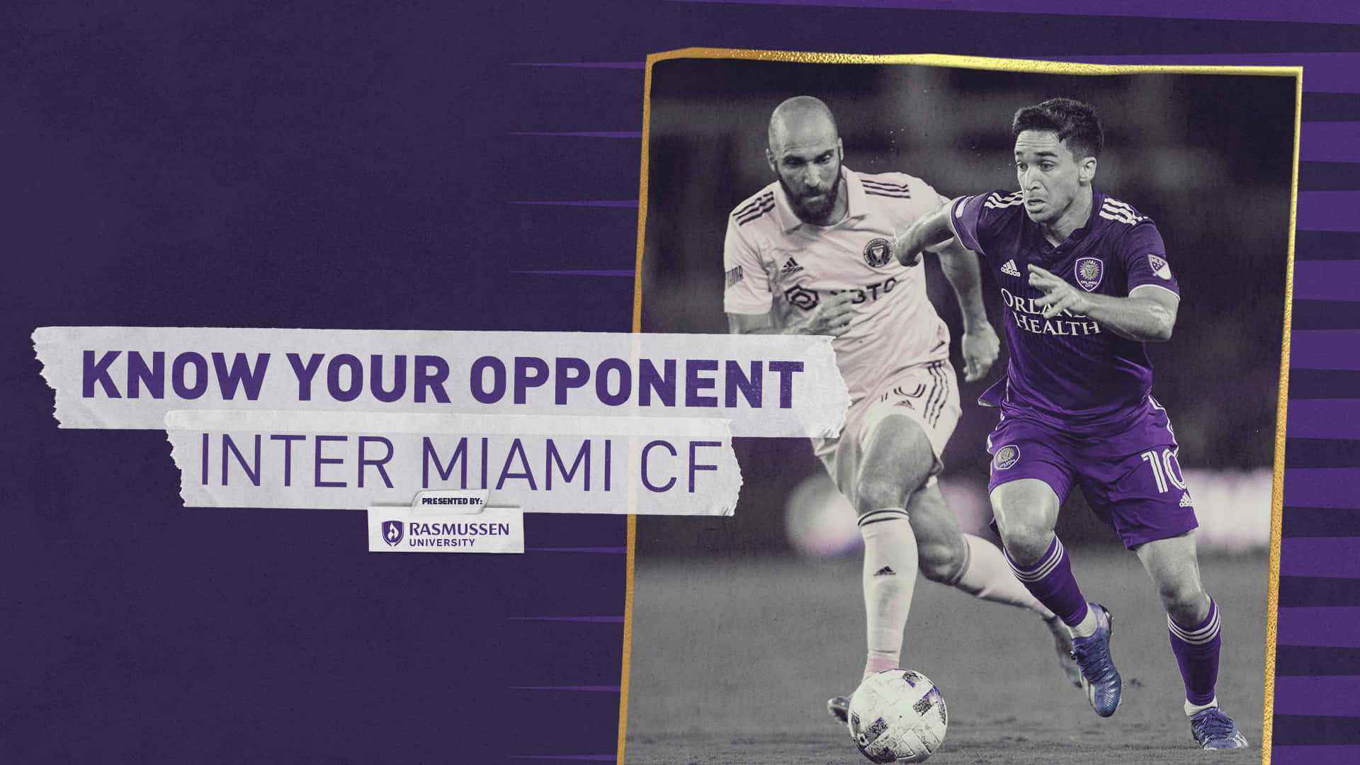 Dynamic Illustration of Inter Miami FC- Know Your Opponent Graphic Art Wallpaper