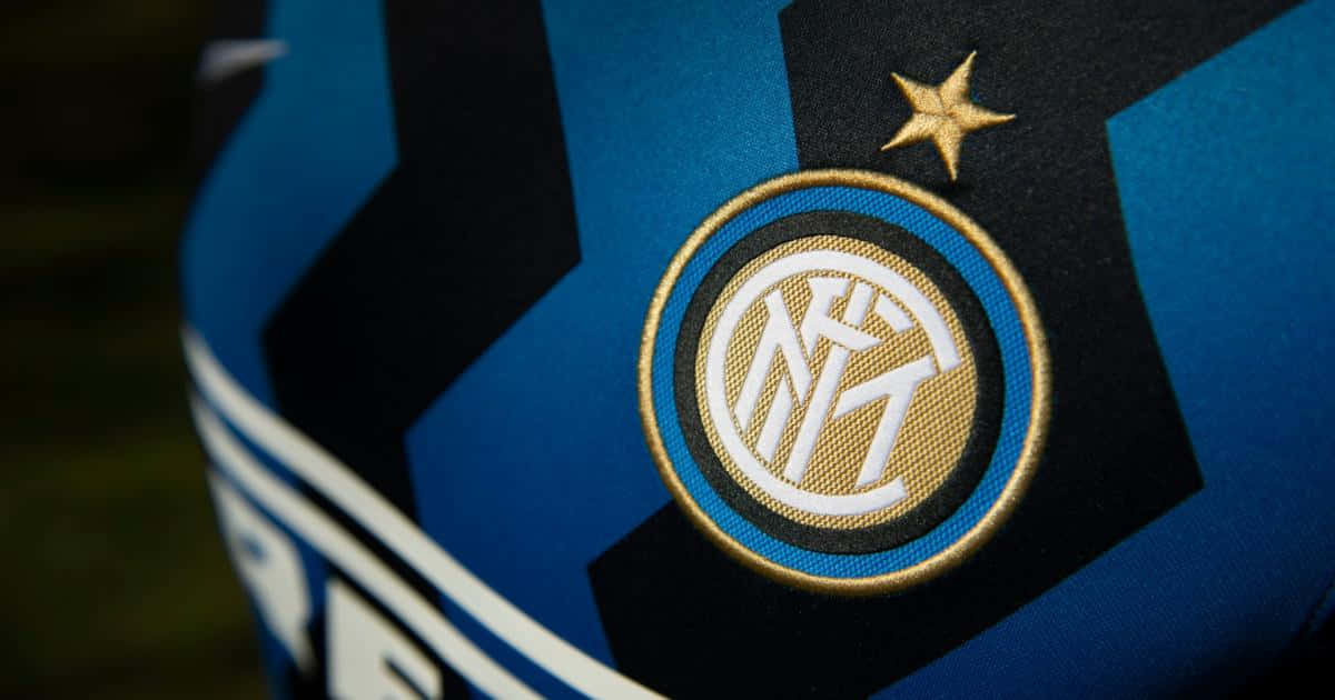 Inter Milan Creston Blueand Black Stripes Wallpaper