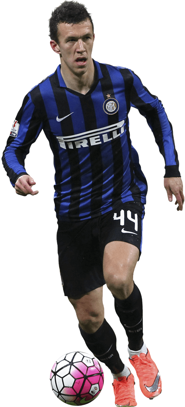 Inter Milan Soccer Playerin Action PNG