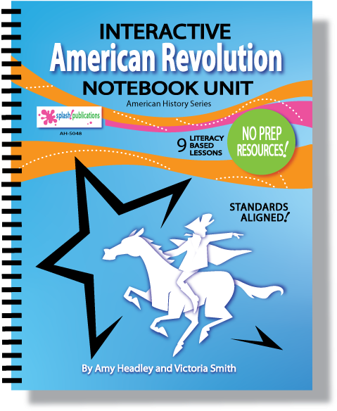 Interactive American Revolution Notebook Cover PNG