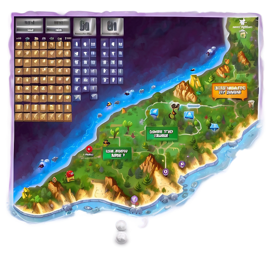 Interactive Game Map Png Rwv48 PNG