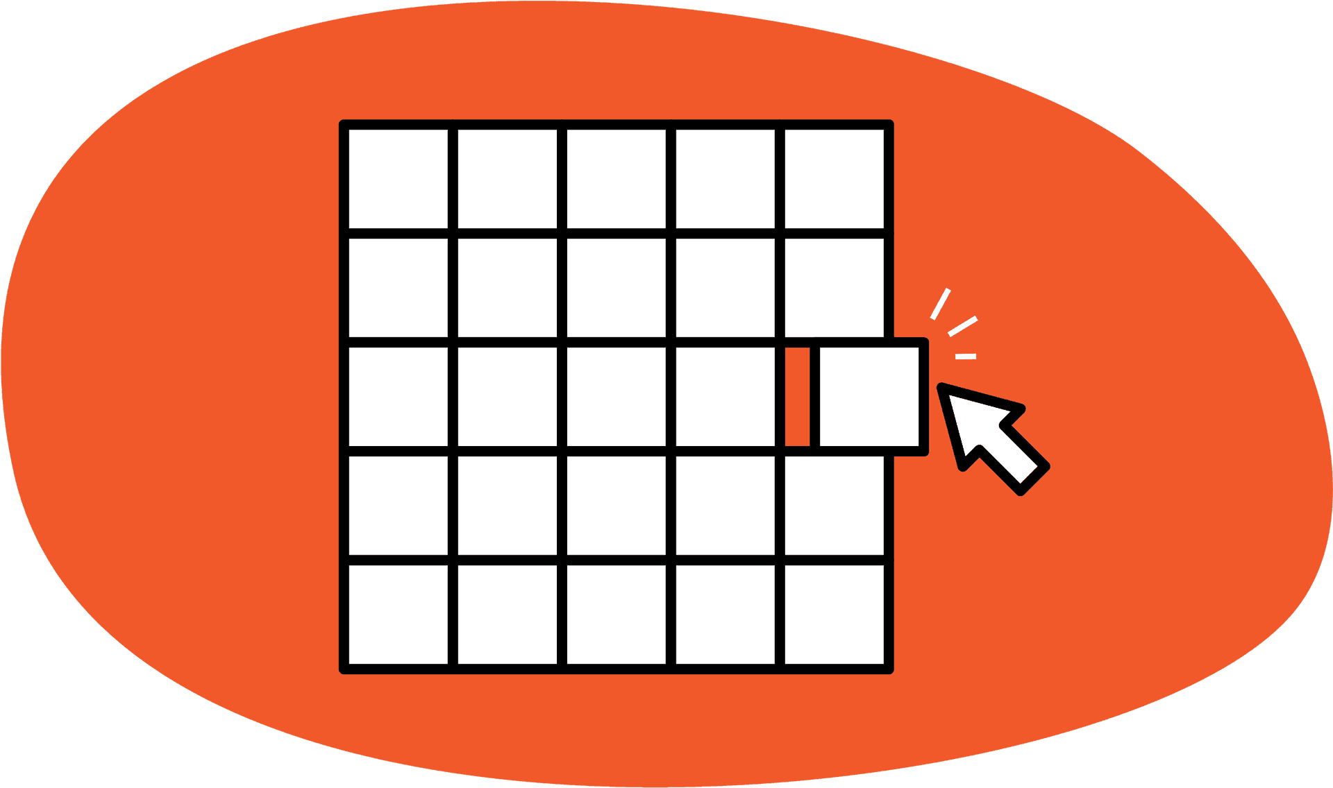 Interactive Grid Click Icon PNG