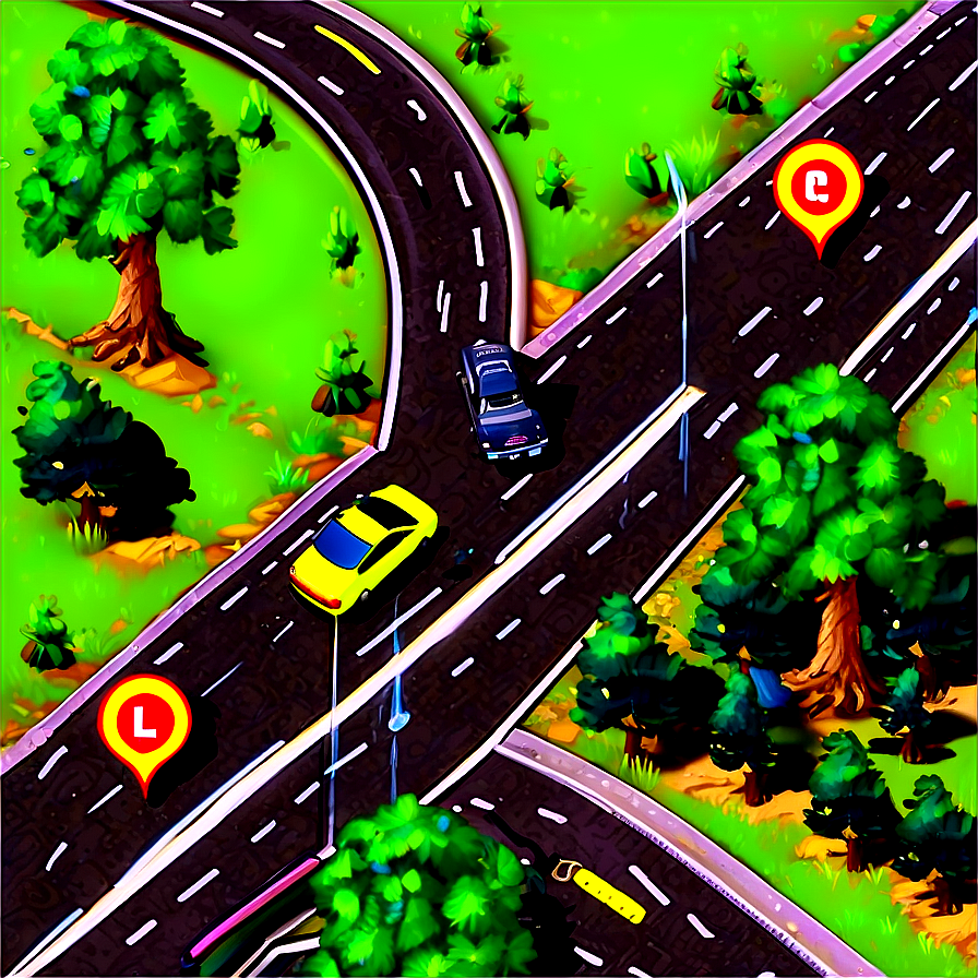 Interactive Road Map Png 27 PNG