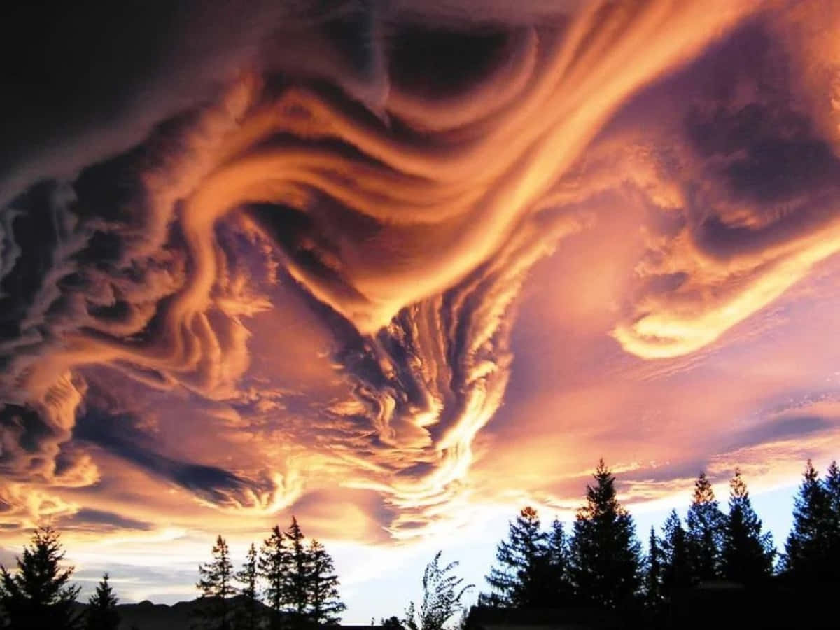 Interesting Fiery Clouds Pictures
